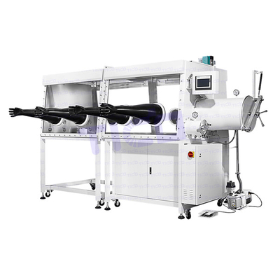 satın al Laboratuvar Kullanımı Vakumlu Eldiven Kutusu İki Parça Çift Çalışma İstasyonu Vakumlu Eldiven Kutusu online manufacture