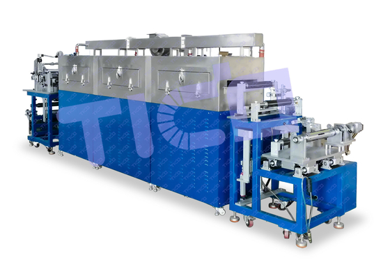 satın al 400mm Roll To Roll Dökme Makinesi, Pil Elektrot Üretimi İçin Üç Bölümlü Kurutma Fırını online manufacture
