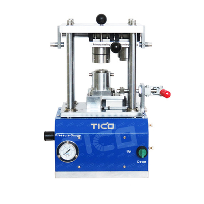 Gaz ile çalıştırılan 18650 Silindrik Hücre Laboratuvar Ekipmanı Crimping Machine 1Mpa Maksimum