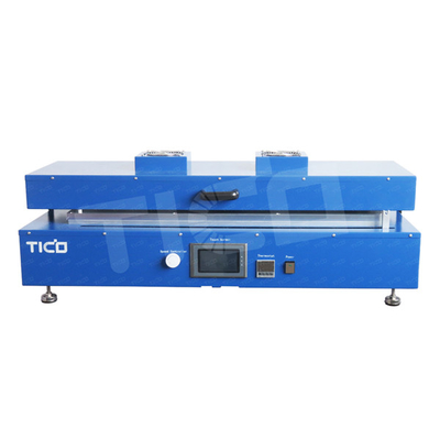 220V Pil Vakum Film Kaplama Üst ısıtıcı bant döküm ekipmanları 800mm ayarlanabilir